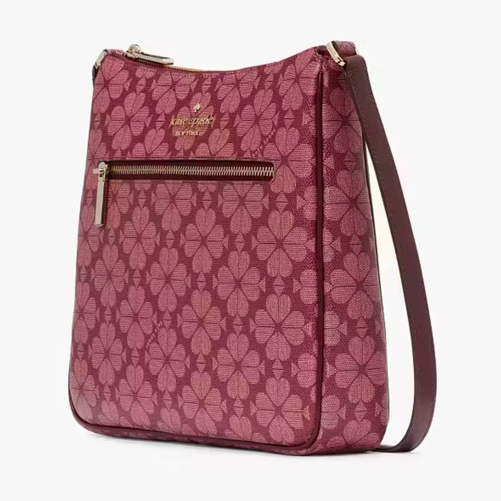 Kate Spade Signature Spade Flower Large Swingpack Crossbody Grenache